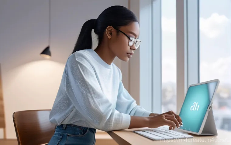 AI가 제시하는 창작의 한계와 가능성 - **Prompt 1: AI as a Creative Collaborator**
    "A young content creator, gender-neutral, dressed in...